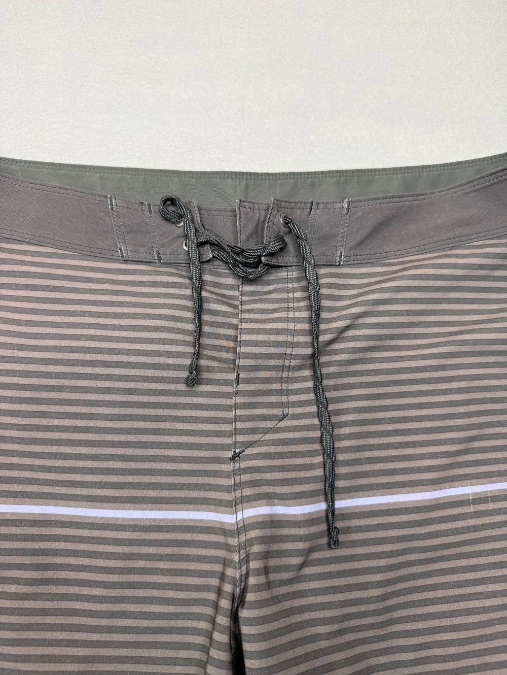 Patagonia Men's Board Shorts Size M Brown Striped Swimwear